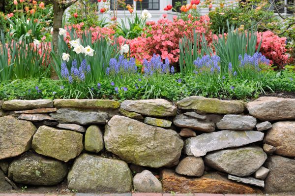 Stone Wall Hardscaping in Hendersonville