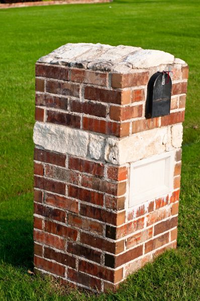 Brick Mailbox Installation in Hendersonville